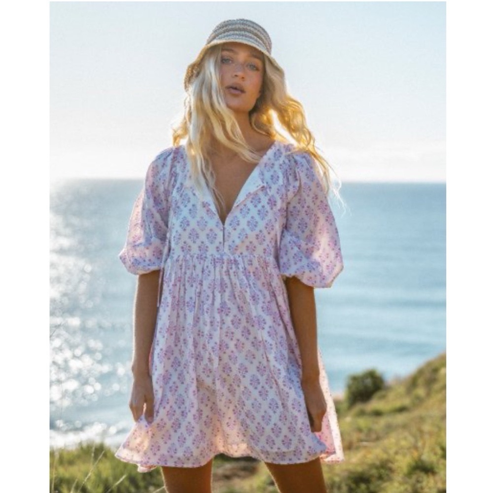 Billabong Ambers Babydoll Dress Tulip